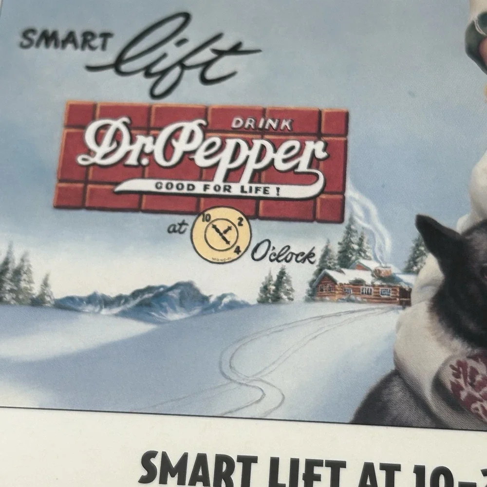 Vintage Framed Dr Pepper Ad 